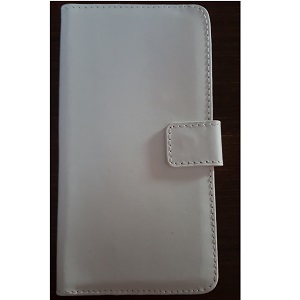 Samsung Galaxy Note 4 Leather Flip Wallet Case Cover Pouch White