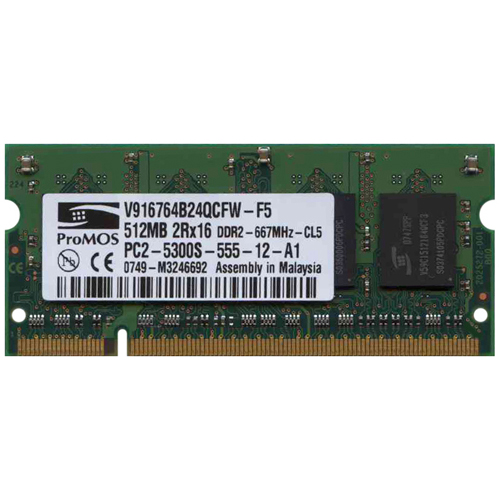 SoDimm 512 MB DDR2 PC2-667 5300