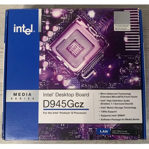 Emolevy Intel D945GCZ Socket 775 - BTX