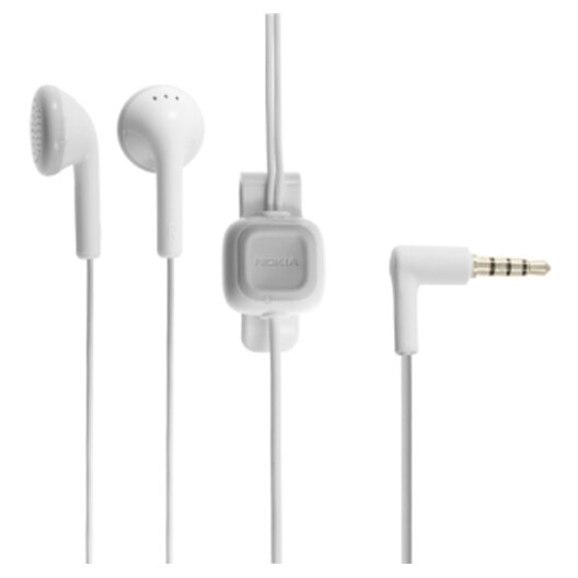 Headset Nokia WH-102 - White Nokia nappikuulokkeet WH-102 Valkoinen