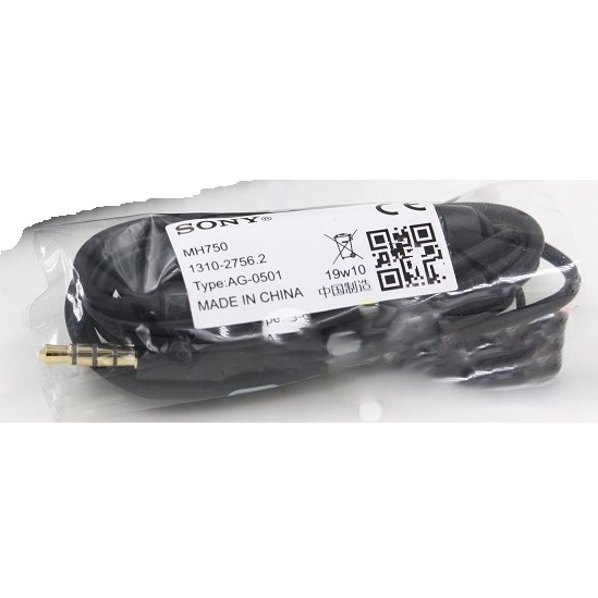 Headset sony mh750 - black Sony nappikuulokkeet MH750 Musta